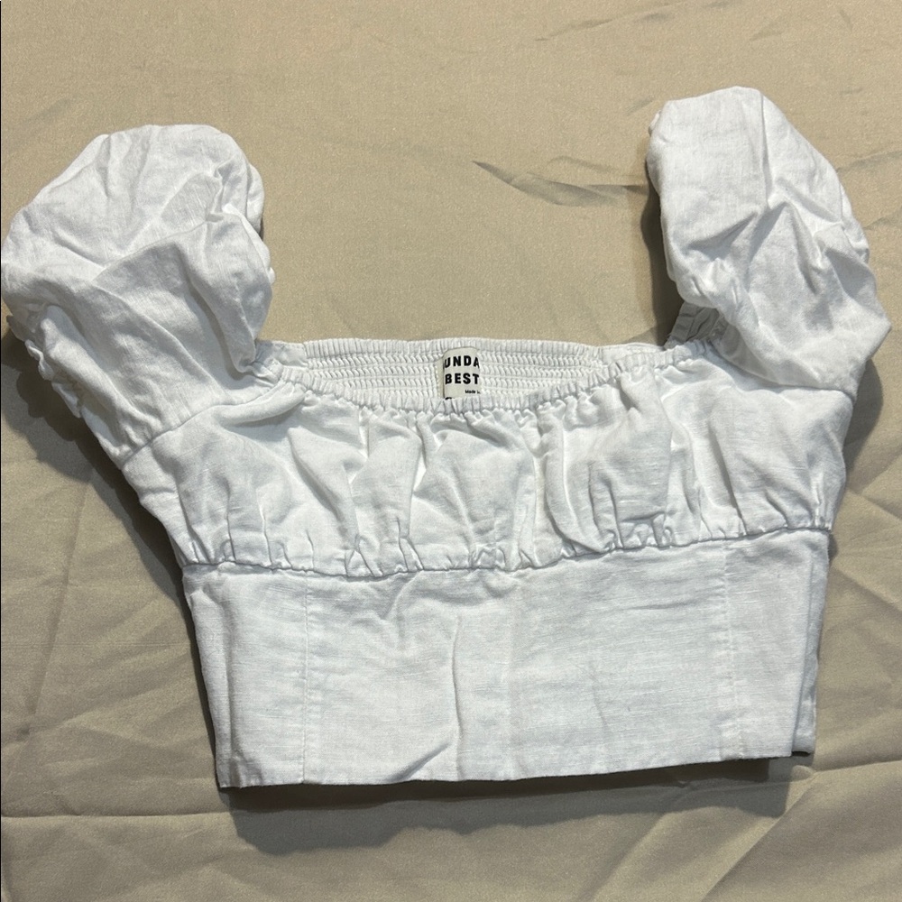 Sunday Best White Puff Sleeve Top